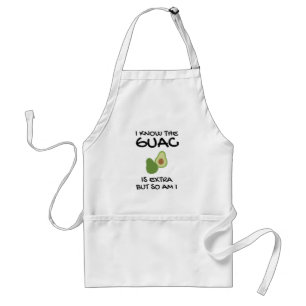 Ik weet dat de Guac extra is, maar ik ook... Standaard Schort