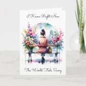 Ik weet dat de wereld eng voelt | vriendschap kaart (Voorkant)