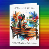 Ik weet dat de wereld eng voelt | vriendschap kaart