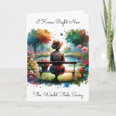 Ik weet dat de wereld eng voelt | vriendschap kaart (Voorkant)