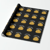 Ik weet dat Funny Baking Pun Dark BG Cadeaupapier (Uitgerold)