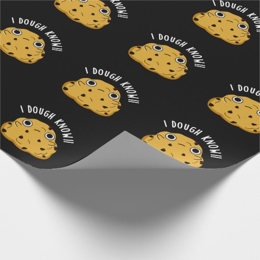 Ik weet dat Funny Baking Pun Dark BG Cadeaupapier (Hoek)