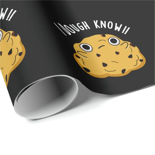 Ik weet dat Funny Baking Pun Dark BG Cadeaupapier (Rol Hoek)