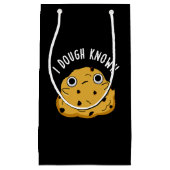 Ik weet dat Funny Baking Pun Dark BG Klein Cadeauzakje (Voorkant)
