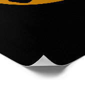 Ik weet dat Funny Baking Pun Dark BG Poster (Hoek)