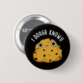 Ik weet dat Funny Baking Pun Dark BG Ronde Button 5,7 Cm (Voorkant /achterkant)