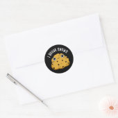 Ik weet dat Funny Baking Pun Dark BG Ronde Sticker (Envelop)