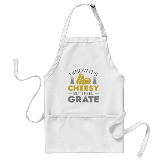 Ik weet dat het goedkoop is, maar ik voel me Grate Standaard Schort (Voorkant)