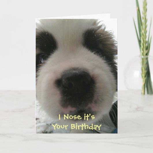 Ik weet dat het je verjaardag is kaart (Voorkant)