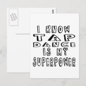 Ik weet dat het mijn Superpower is Briefkaart (Voorkant / Achterkant)