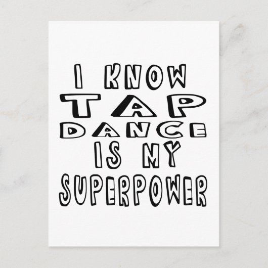 Ik weet dat het mijn Superpower is Briefkaart (Voorkant)