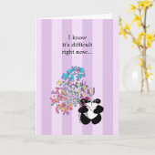 Ik weet dat het nu moeilijk is - Aanmoediging Kaart (Gele Bloem)