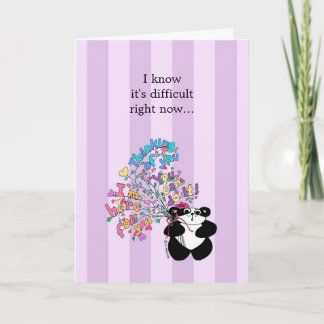 Ik weet dat het nu moeilijk is - Aanmoediging Kaart