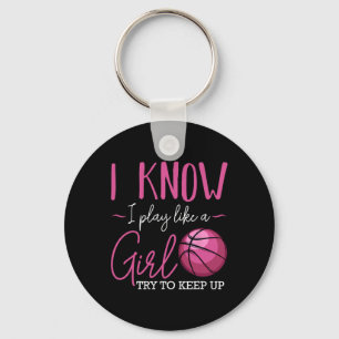 Ik weet dat ik als een basketbalcoach voor meisjes sleutelhanger