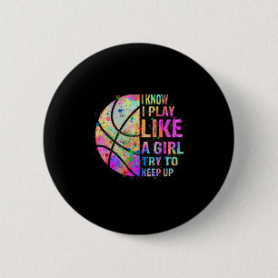 Ik weet dat ik als een meisje speel, probeer bij t ronde button 5,7 cm