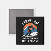 Ik weet dat ik als een oud Man moet blijven. Magneet (Voorkant / Achterkant)