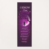 Ik weet dat ik bevestigingen yoga mat - 10 (Voorkant)