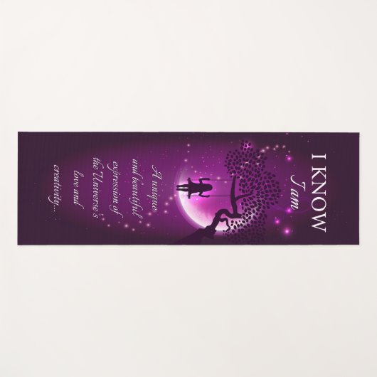 Ik weet dat ik bevestigingen yoga mat - 10 (Voorkant (horizontaal))