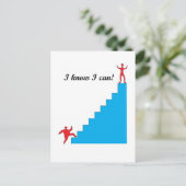 Ik weet dat ik dat kan. briefkaart (Staand voorkant)