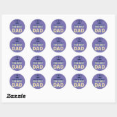 Ik weet dat ik de BESTE ben! De beste vader! Ronde Sticker (Vel)