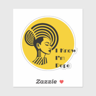 Ik weet dat ik Dope ben Sticker