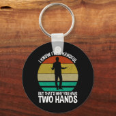 Ik weet dat ik een handvol ben sleutelhanger (Voorkant)