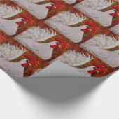 Ik weet dat ik een lieflijk witte Rooster ben Cadeaupapier (Hoek)