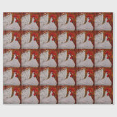 Ik weet dat ik een lieflijk witte Rooster ben Cadeaupapier (Vlak)