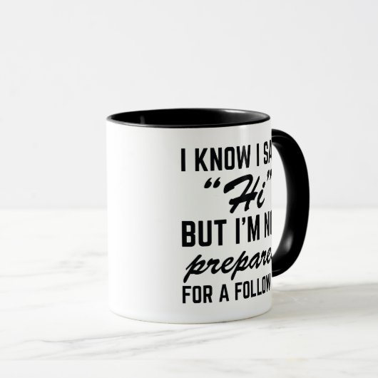 Ik weet dat ik Hoi zei Mok (Voorkant rechts)