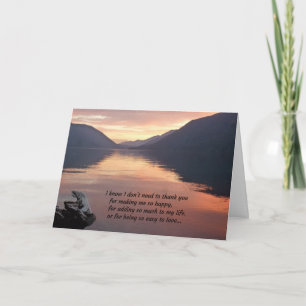 Ik weet dat ik je niet hoef te bedanken...Romance Bedankkaart