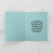 Ik weet dat ik niet te slim ben. kaart (Binnen)