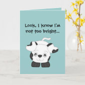 Ik weet dat ik niet te slim ben. kaart (Gele Bloem)