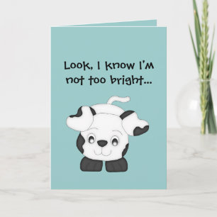 Ik weet dat ik niet te slim ben. kaart