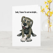 Ik weet dat ik niet te slim ben. kaart (Gele Bloem)