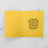 Ik weet dat ik niet te slim ben. kaart (Binnen)