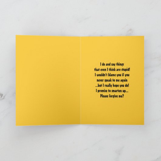 Ik weet dat ik niet te slim ben. kaart (Binnen)