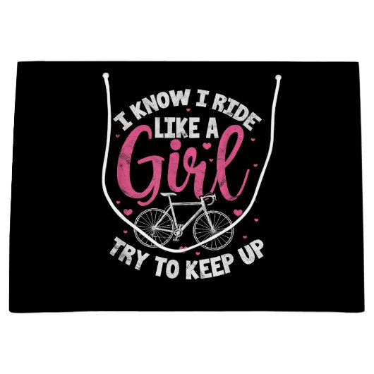 Ik weet dat ik rijd als een meisje dat berg wil ho groot cadeauzakje (Voorkant)