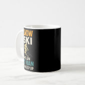 Ik weet dat ik ski als een oude man - Ski Art Fans Koffiemok (Voorkant links)