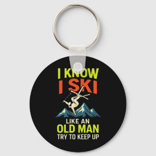 Ik weet dat ik ski - Grappige ski quotes Freestyle Sleutelhanger