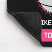 Ik weet dat ik speel als een meisje dat op Basketb Muismat (Hoek)