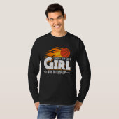 Ik weet dat ik speel als een meisje dat op Basketb T-shirt (Voorkant volledig)