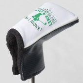 Ik weet dat ik speel als een meisje dat probeert o golfheadcover (3/4 voorkant)
