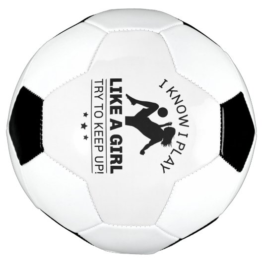 Ik weet dat ik speel als een meisje dat probeert o voetbal (Gedraaid)