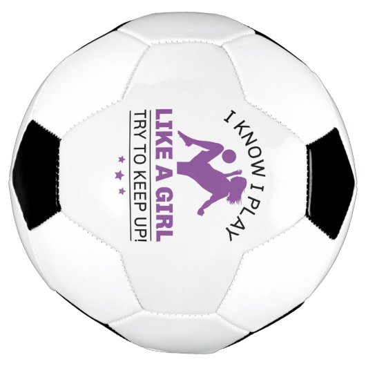 Ik weet dat ik speel als een meisje dat probeert o voetbal (Gedraaid)