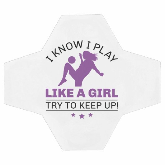 Ik weet dat ik speel als een meisje dat probeert o voetbal (Enkel)