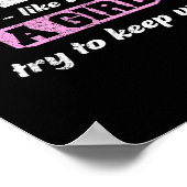 Ik weet dat ik speel als een meisje - Fun Sport Vo Poster (Hoek)