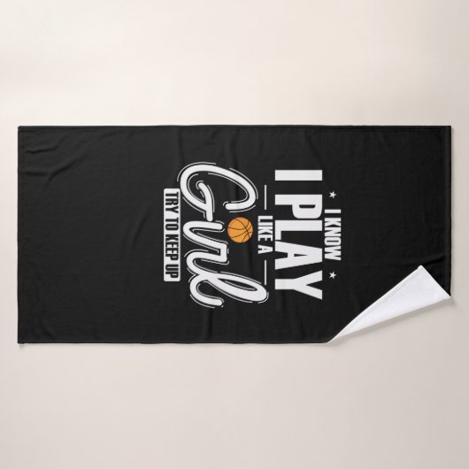 Ik weet dat ik speel als een meisje.. probeer bij badhanddoek (Badhanddoek)