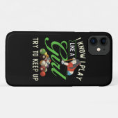 Ik weet dat ik speel als een meisje - Vrouwelijk b Case-Mate iPhone Case (Achterkant (horizontaal))