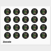 Ik weet dat ik speel als een meisje - Vrouwelijk b Ronde Sticker (Vel)