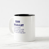 IK WEET DAT IK VEEL SCHAKEL TWEEKLEURIGE KOFFIEMOK (Voorkant links)